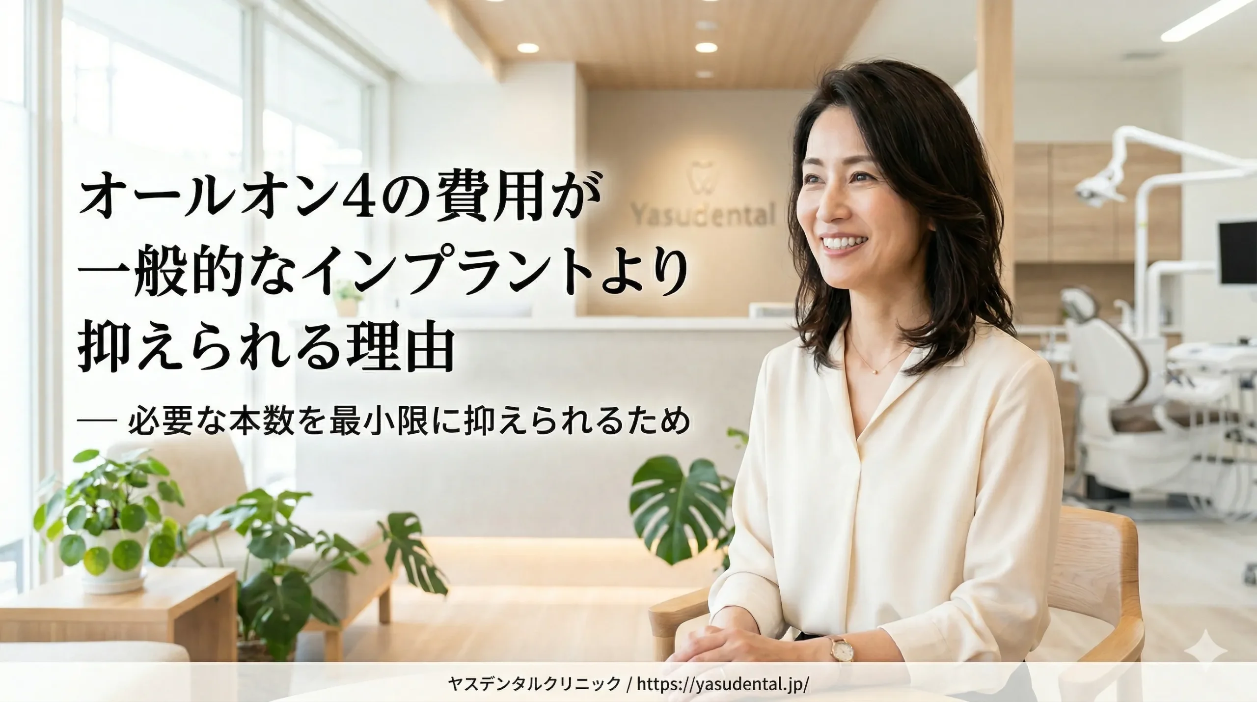 オールオン4の費用が一般的なインプラントより抑えられる理由