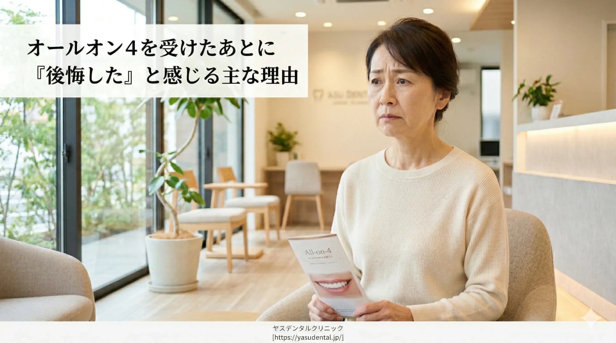 オールオン4を受けた後に「後悔した」と感じる声と主な理由