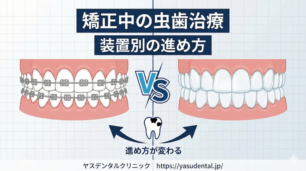 矯正中でも虫歯治療はできる？装置別に“治療の進め方”が変わります