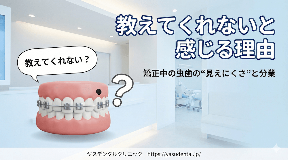 矯正歯科で虫歯を教えてくれないと感じるのはなぜ？