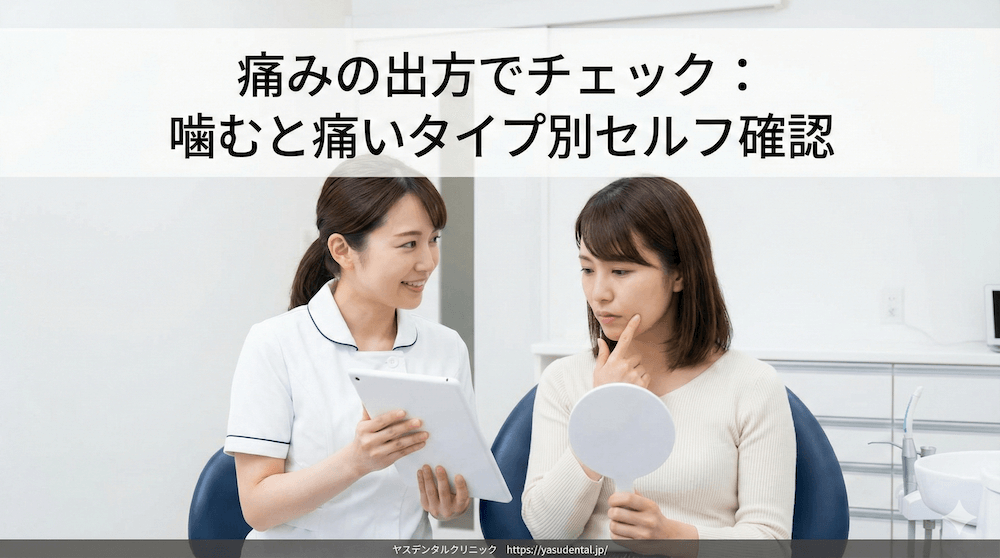 痛みの出方でチェック：噛むと痛いタイプ別セルフ確認