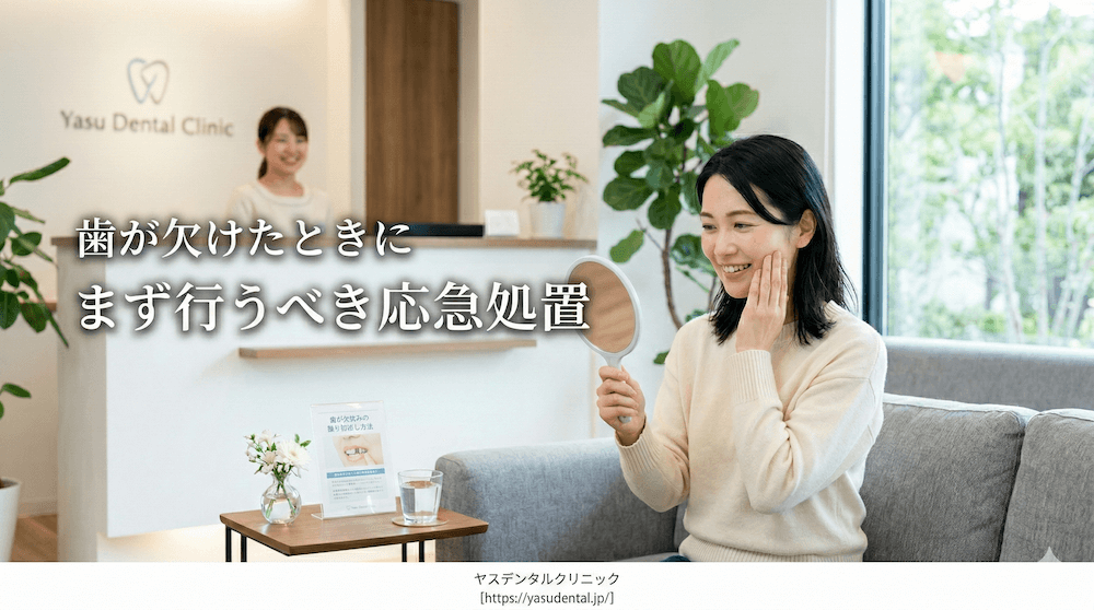 歯が欠けたときにまず行うべき応急処置