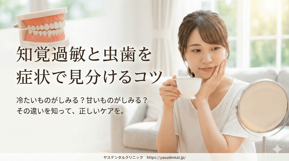 知覚過敏と虫歯を症状で見分けるコツ
