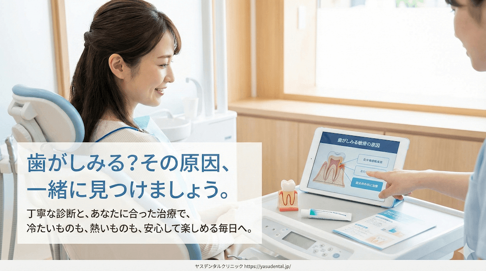 歯がしみる際の歯科での診断と治療について