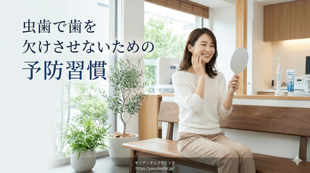 虫歯で歯を欠けさせないための予防習慣