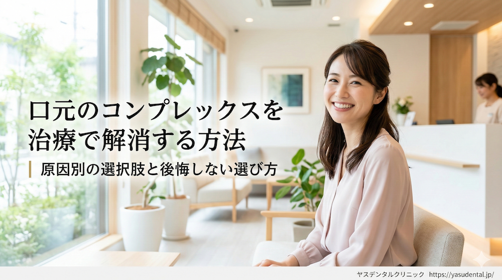 口元のコンプレックスを治療で解消する方法｜原因別の選択肢と後悔しない選び方