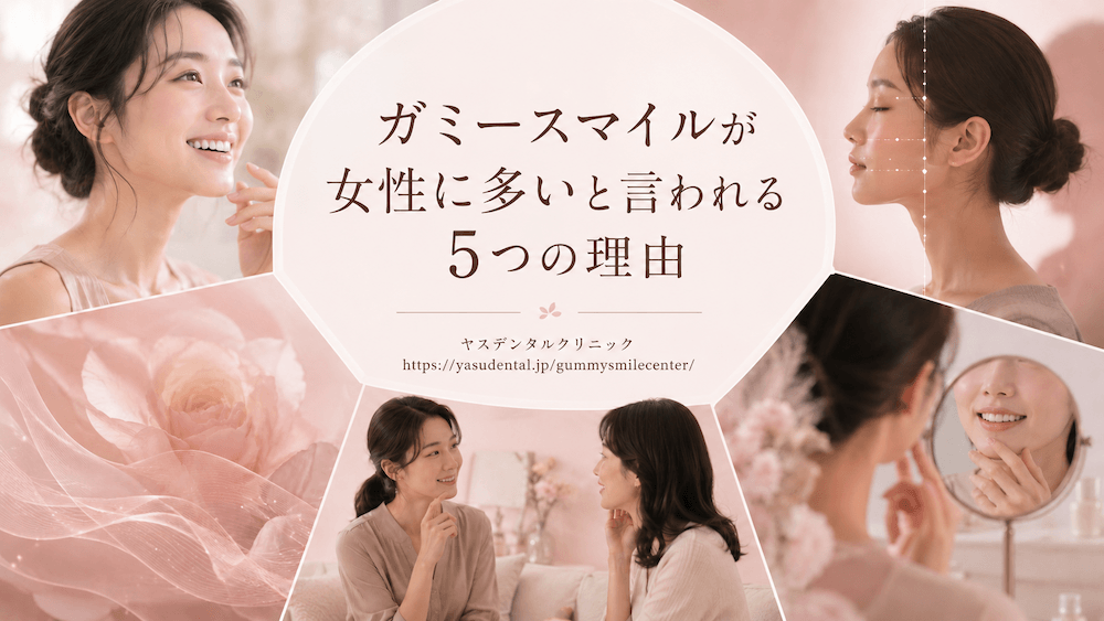 ガミースマイルが女性に多いと言われる5つの理由